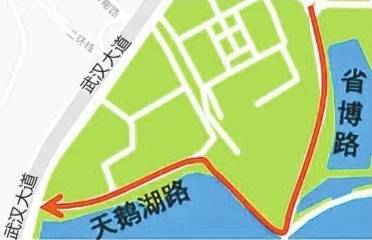 东湖景区周边部分路段改单行