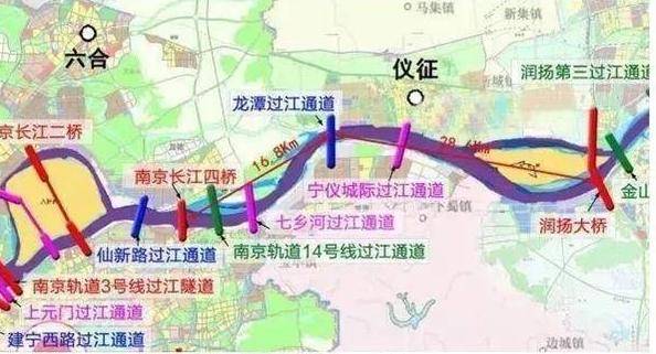 龙潭长江大桥全面开工 扬州到南京禄口机场将节省20分钟