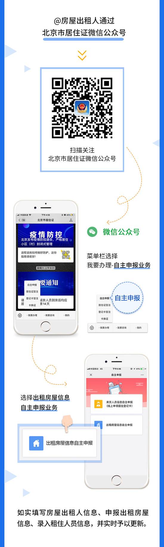 北京市公安局：出租房屋可通过微信自主申报