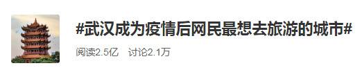 调研报告显示：武汉成为疫后网友最想去的城市，北京位列第二