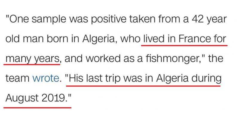 △CNN相关报道“该男子长期居住法国，最近一次旅行是2019年8月前往阿尔及利亚”