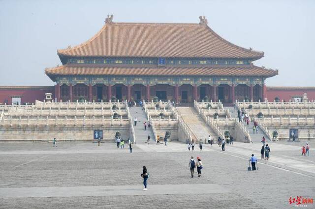 五一期间的故宫景区