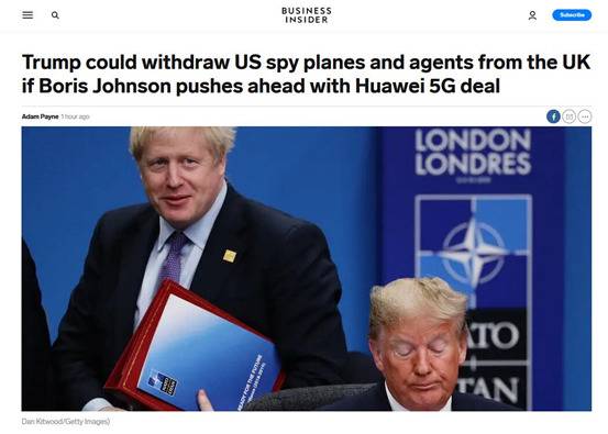 英媒曝特朗普出“新招”逼约翰逊拒绝华为5G，英国网友居然是这个反应！