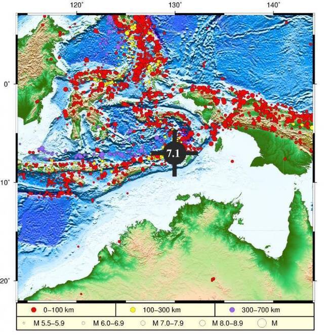 中国自然资源部：印尼塔宁巴尔群岛地区海域地震不会引发海啸