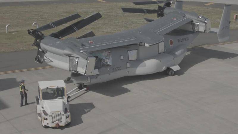  V-22“鱼鹰”运输机抵达日本岩国基地