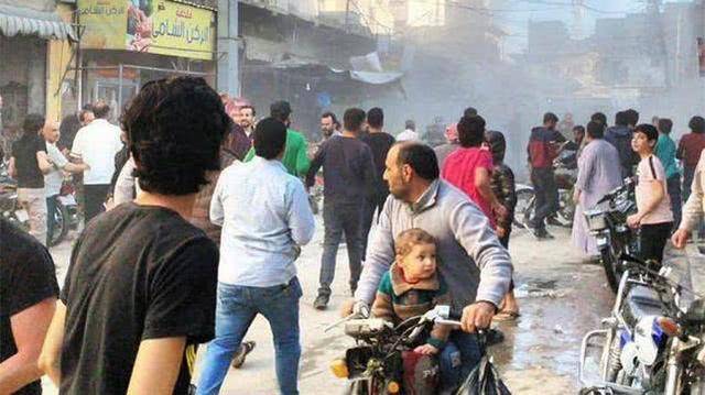 叙利亚阿勒颇省一市场遭遇炸弹袭击，1人死亡20人受伤