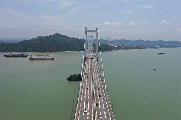 2020年5月15日，广州，虎门大桥恢复通车。人民视觉图