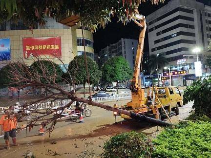 广西梧州突降暴雨致市区多处内涝 消防紧急转移68人