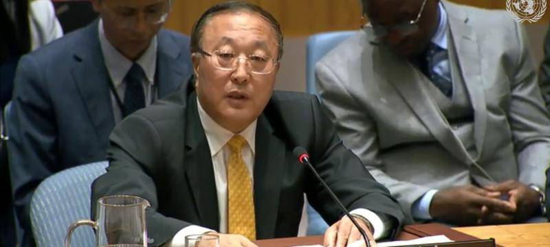 中国常驻联合国代表张军（资料图，视频截图）