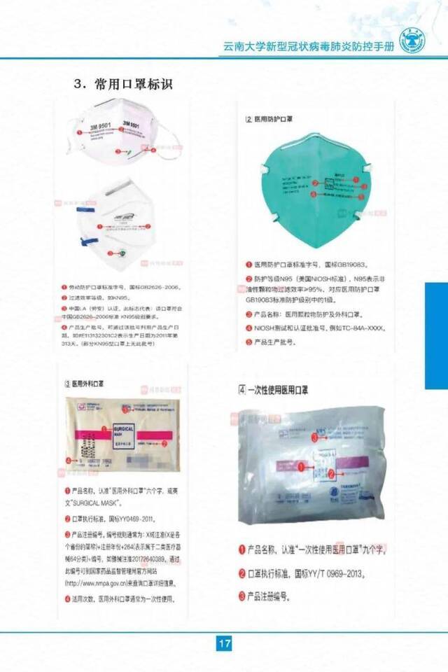 云南大学新型冠状病毒肺炎防控手册