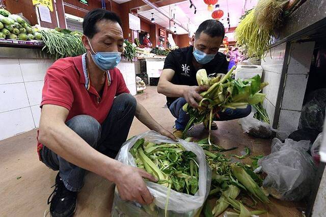 净菜上市，尾菜怎么办？月坛街道有新招 组图