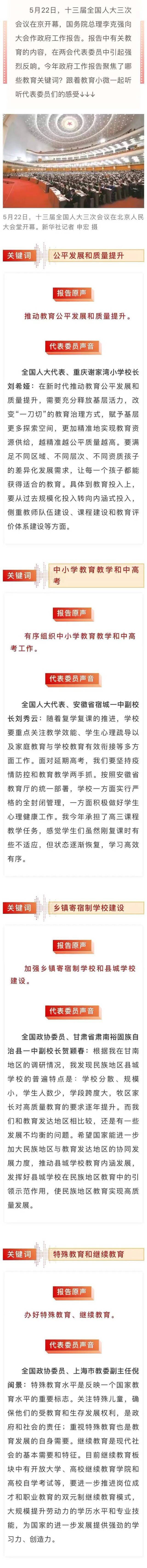 聚焦两会 今年政府工作报告有哪些教育关键词？代表委员这样热议