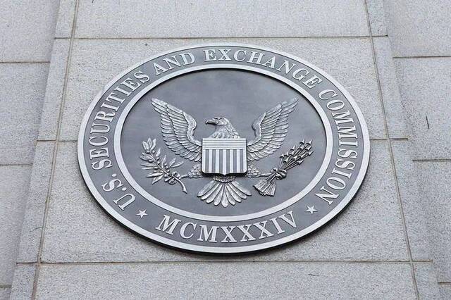 美国证券交易委员会标志。图源：华尔街日报