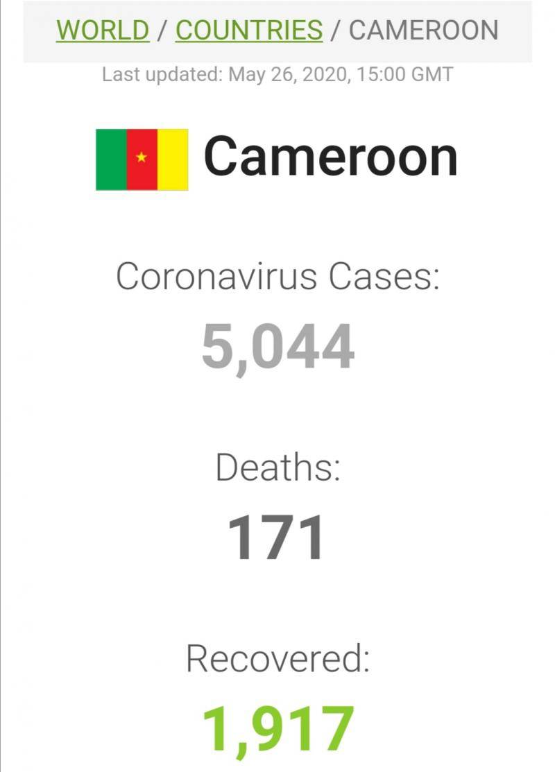 喀麦隆新增154例新冠肺炎确诊病例 累计5044例