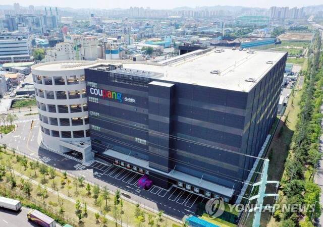 韩国电商coupang富川物流中心（韩联社）