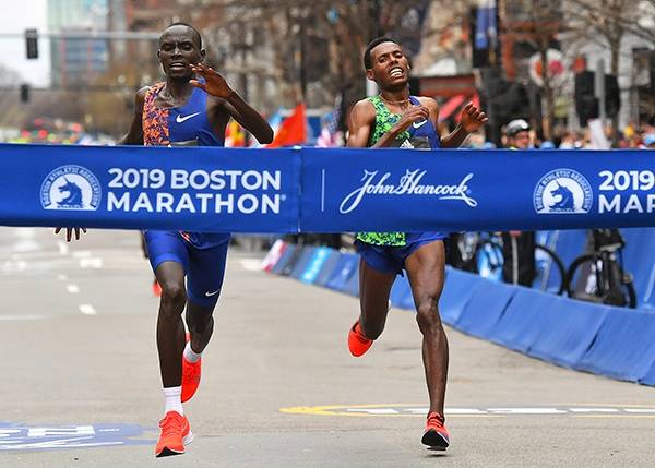 波士顿马拉松代表了世界最高水平。本文图片人民视觉资料图