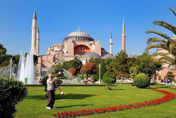 土耳其伊斯坦布尔圣索菲亚大教堂。IC资料图
