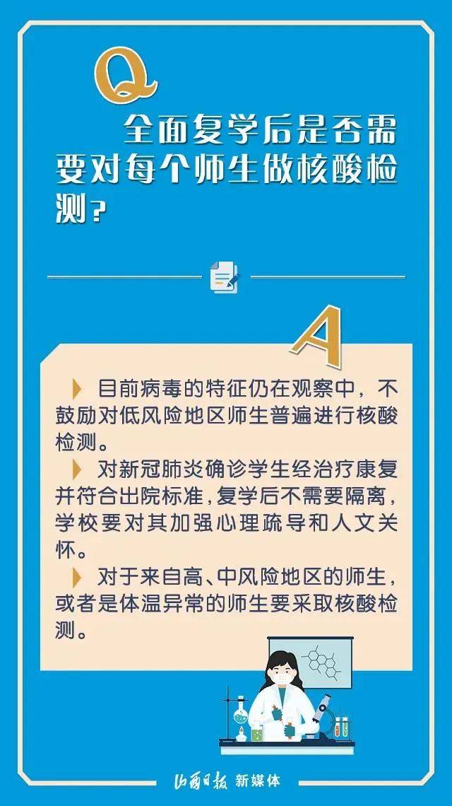 返校复学最新建议，8张海报请收好