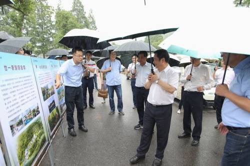 黄志平厅长赴吴兴区调研生态“坡地村镇”建设试点工作