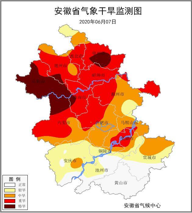 高温炙烤降水稀少 安徽北部出现旱情