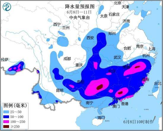 过去一周南方超百毫米降雨覆盖约67万平方公里，暴雨将持续