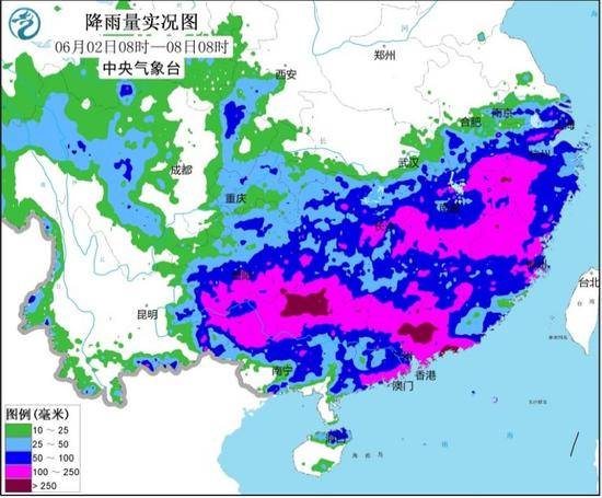 过去一周南方超百毫米降雨覆盖约67万平方公里，暴雨将持续