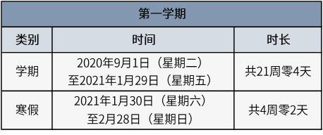 北京中小学明年寒暑假时间确定