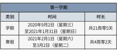 北京中小学明年寒暑假时间确定