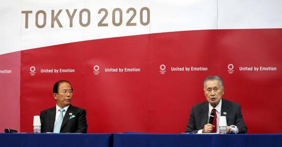 森喜朗（右）称东京奥运会不会有大场面。图/东京奥运会官网