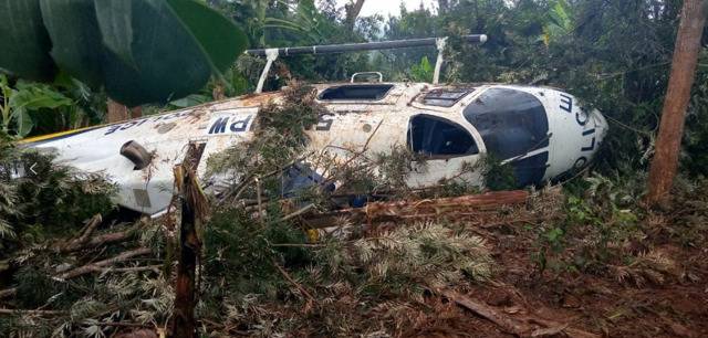 肯尼亚一架警用直升机坠机 致6人受伤