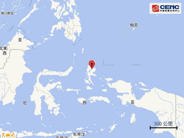 印尼哈马黑拉岛发生5.4级地震 震源深度120千米