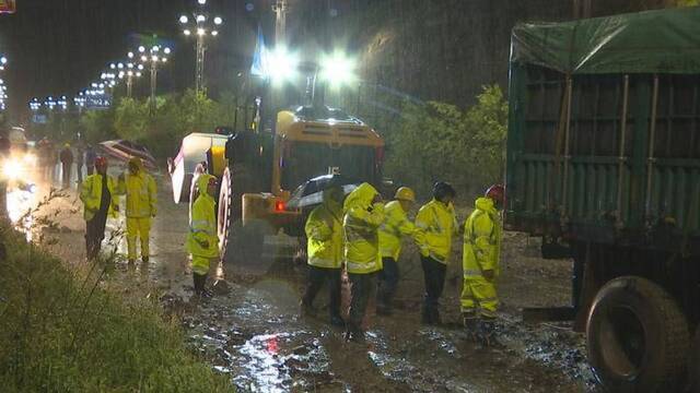 四川阿坝松潘县个别乡镇出现大暴雨 多处道路中断点已抢通