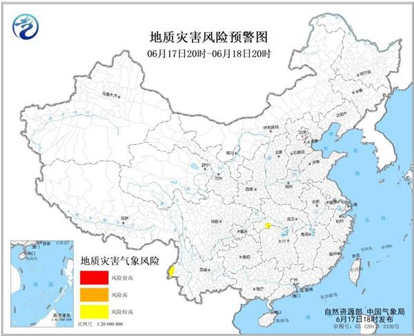 地质灾害气象风险预警：湖北湖南云南等地发生地质灾害风险较高