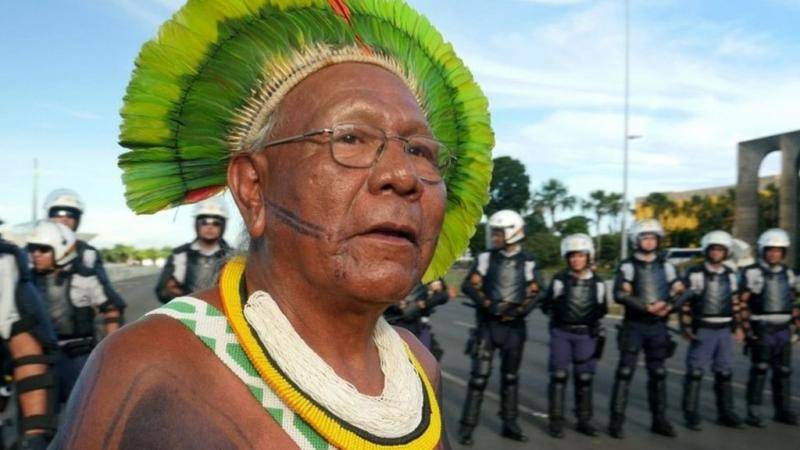 巴西原住民领袖保罗·帕亚坎（图源：法新社）