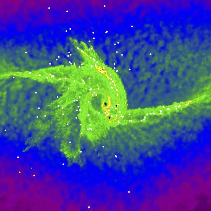 日本国立天文台科学家借助超级计算机首次在重元素气体云中发现超大质量黑洞“前身”