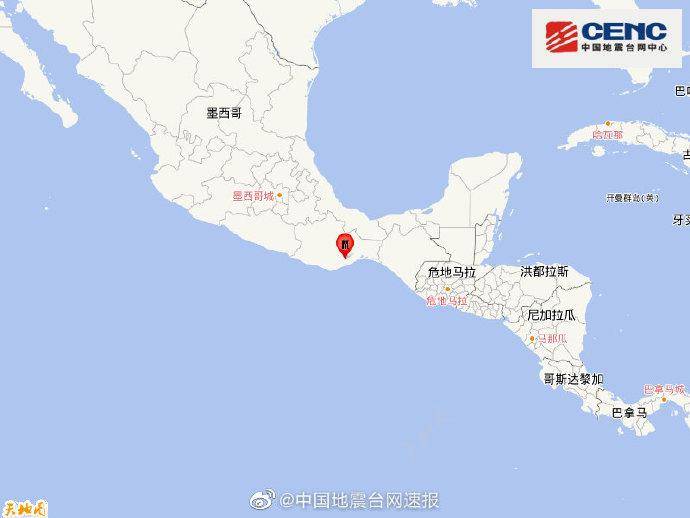 墨西哥发生7.4级地震，震源深度10千米