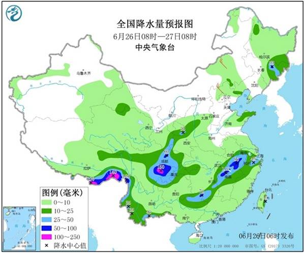 暴雨和强对流预警齐发，四川至黄淮江淮江南雨势强