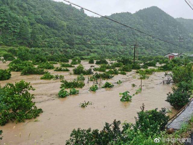 浙江省常山县出现入梅以来第六轮强降水天气