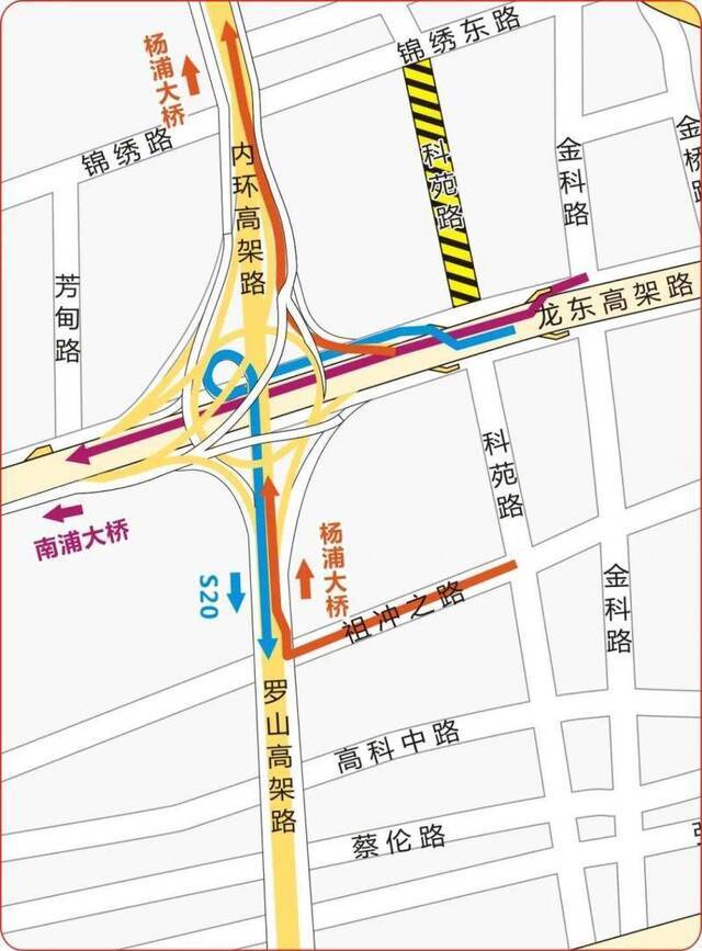 龙东高架主线将于今晚9时通车，交通管理方案来了