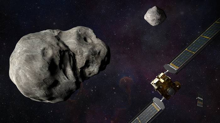 NASA将于2021年7月发射双小行星重定向测试 2022年9月撞向小行星Dimorphos