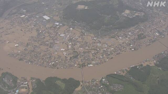 日本熊本县暴雨已致16人死亡。（图源：NHK）