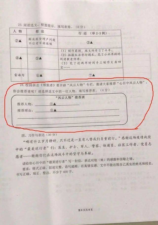 李子柒被写入小学考卷！网友吵翻了