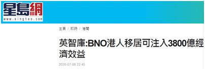 算盘敲地叮当响？英智库称持BNO港人移民可为英国带去3880亿港元收入