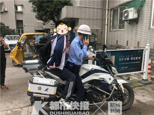 杭州一高考生被锁家中:消防破窗解困 交警开考前送达