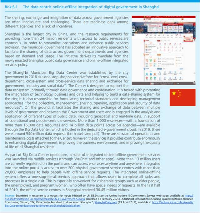 上海“一网通办”入选联合国经典案例 电子政务全球领先