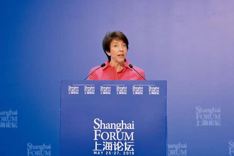 2019年5月，谢淑丽出席上海论坛。图/受访者提供