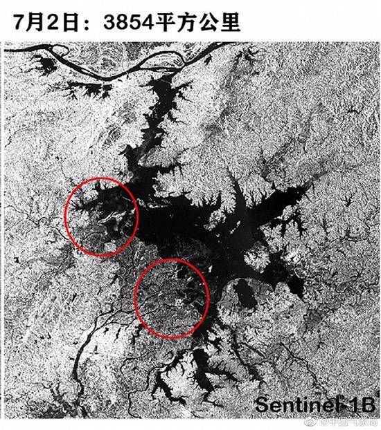 卫星监测显示鄱阳湖主体及附近水域面积达近10年最大