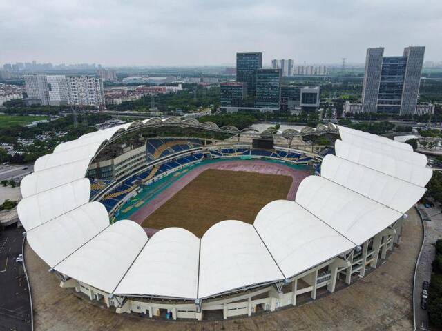 ▲中超联赛苏州赛区比赛场地昆山体育中心体育场。图据ICPhoto