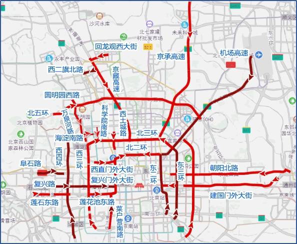 北京：中考期间可能出现区域车流集中的情况