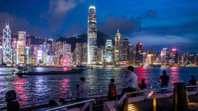 香港夜景图源：《纽约时报》